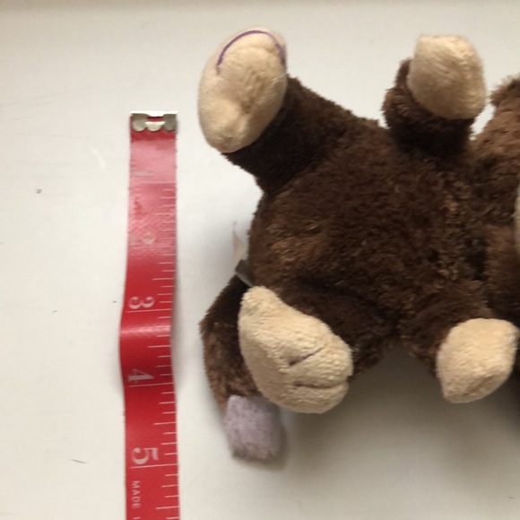 Stuffed Animal Monkey Y2K Ty Coconut 6” Plush Brown Monkey Toy - Picture 9 of 10